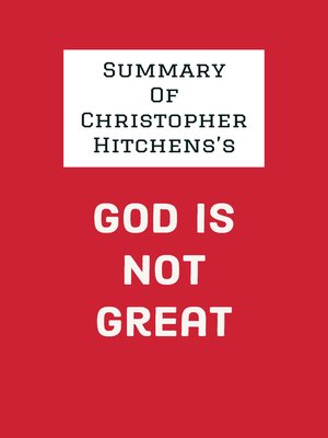 cover image of Summary of Christopher Hitchens's God Is Not Great